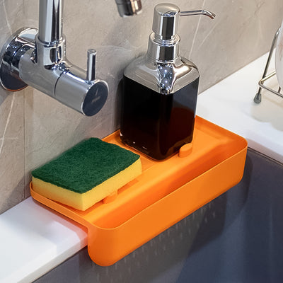 Multi Functional Drainer Shelf Sink Storage Holder Sink Colander Strainer Basket (1 Pc) - second image