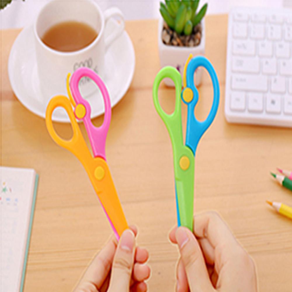 Kids Handmade Plastic Safety Scissors Safety Scissors - LootFaat