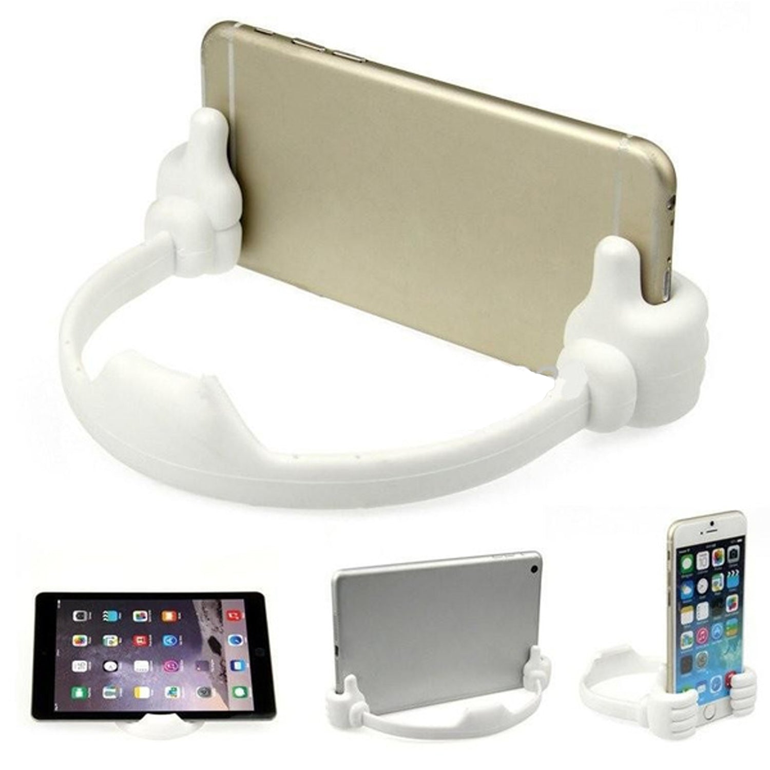 4 Pc Hand Shape Mobile Stand Used In All Kinds Of Places Including Household And Offices As A Mobile Supporting Stand. - LootFaat