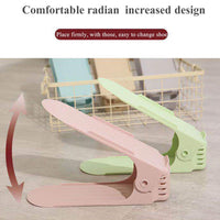 Adjustable Folding Shoe Slots Organizer. - LootFaat