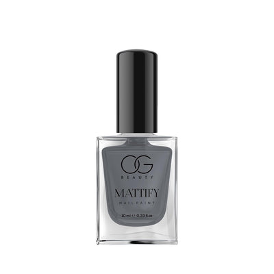 Og Beauty Calm Grey Mattify Nail Paint (10 Ml  1 Pc)
