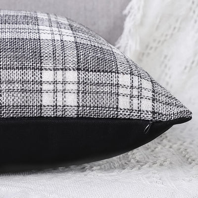 Pillow Covers Cushion Cases Soft Leather And Cotton (23  22 Inch  1 Pair  2 Pc) - second image