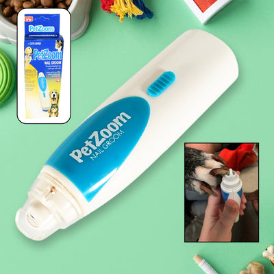 Electric Pet Nail Grinder - Painless Paw Trimmer for Dogs & Cats (Battery Not Included)