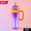 Infuser Water Bottle with Straw & Handle - 600ml Leakproof Sipper