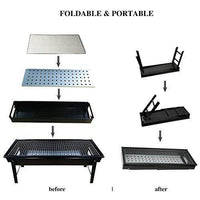 Folding Portable Barbeque Bbq Grill Set For Outdoor And Home - LootFaat