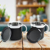 2 Pcs Premium Mocha Mug Set 250 Ml - Home & Kitchen