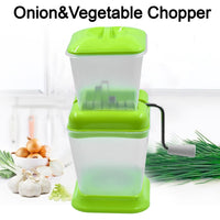 Small Onion Chopper  Vegetable Chopper Quick Cutter With Rotating Blade - LootFaat