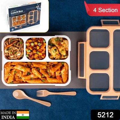 4-Compartment Leakproof Lunch Box for School & Office