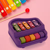 2 In 1 Baby Piano Xylophone Toy For Toddlers 5 Multicolored Key Keyboard Xylophone Piano Preschool Educational Musical Learning Instruments Toy For Baby Kids Girls Boys 3+ Years(1 Pc)