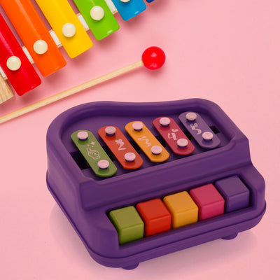 2-in-1 Piano Xylophone Toy for Toddlers - Musical Learning Instrument