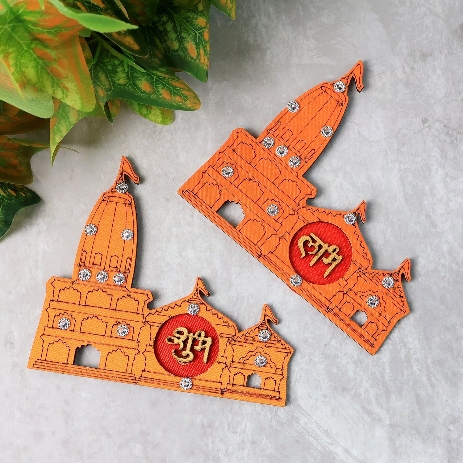 Subh Labh Temple Design Wall Sticker