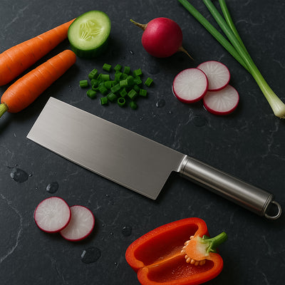 Stainless Steel Vegetable Cleaver Knife - Ultra Sharp - second image