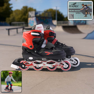 Professional Adjustable Inline Skates For Kids And Adults (Xl  1 Pair) - second image
