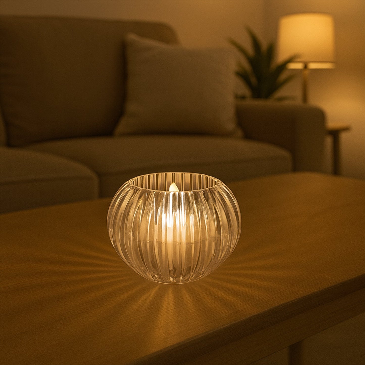 Portable Crystal Design LED Flameless Home - Premium Quality - Best Quality & Value