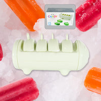 Cartoon Shape Mold Ice Candy Popsicle Mold Ice Plastic Ice Candy Maker Kulfi Maker Molds Set With 4 Cups (1 Pc  Multicolor) - LootFaat