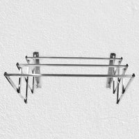 Wall-Mounted Folding Clothes Drying Rack - Stainless Steel