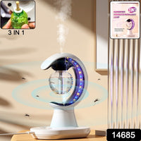 3-in-1 Led Lamp With Humidifier And Mosquito Repellent (1 Pc)