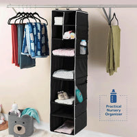 9 Shelf Hanging Closet Organizer With 5 Drawer Organizers - LootFaat