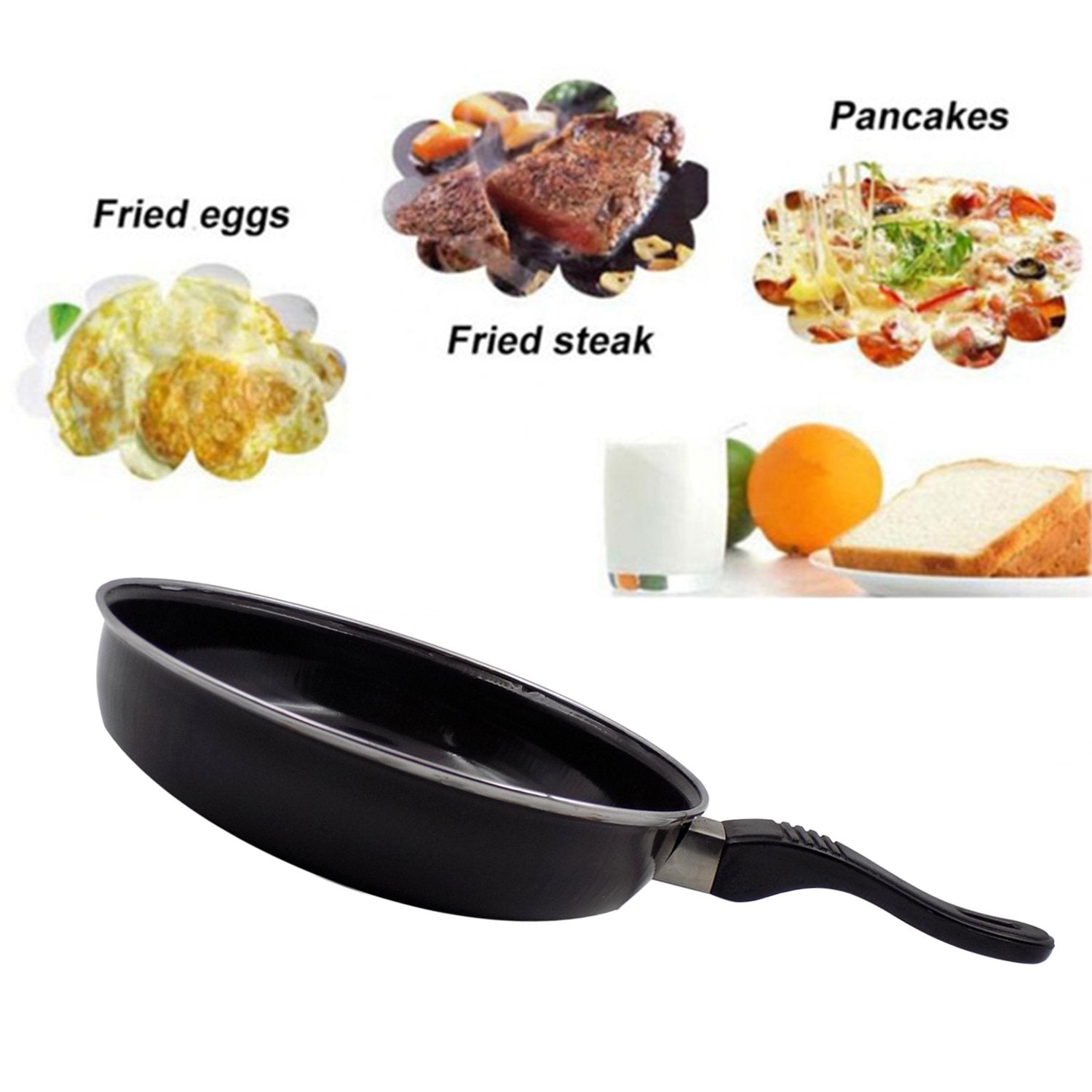 Induction Base Hard Anodized Tadka Fry Pan Nonstick - LootFaat