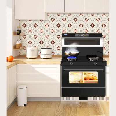 Peel And Stick Floor Tiles Kitchen  Bathroom Backsplash Sticker Detachable Waterproof Diy Tile Stickers For Wall Decoration Tiles Home Decoration (8x8 Inch  10 Pcs Set) - second image