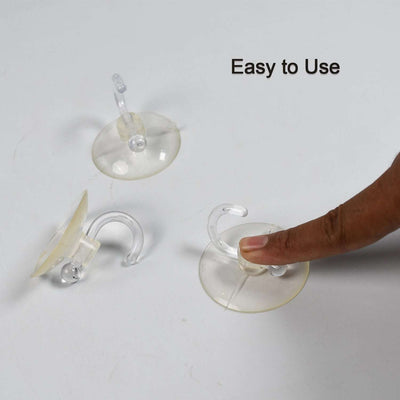 Transparent Rubber Vacuum Sucker Hooks Hanger Strong Suction Cup Bathroom Kitchen Window Wall Accessorie. - second image