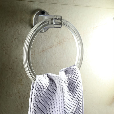 Unbreakable Abs Round Towel Ring Wall Mounted Stand  Holder (1 Pc) - second image