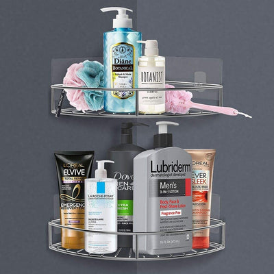 Corner Shower Caddy - Rustproof Bathroom Shelf Organizer