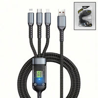3-in-1 Super Fast Charging Cable 100w - LootFaat