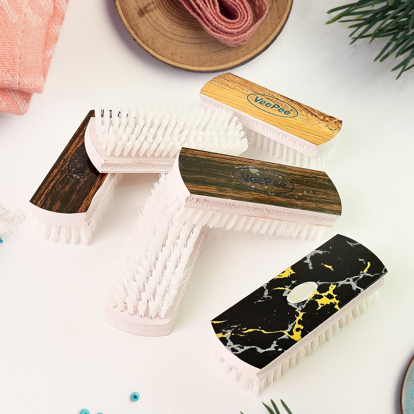 Veepee Heavy-duty Cloth Washing Brush Set 6 Pcs