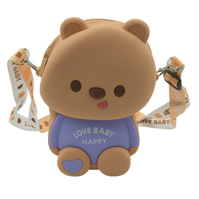 1216 Cute Cartoon Girls Backpack Shoulder Bag Purse Portable Mini Silicone Handbag Girls Childrens Bagpurse For For Girls Women Gift Girls Bag Accessories (1 Pc) - second image