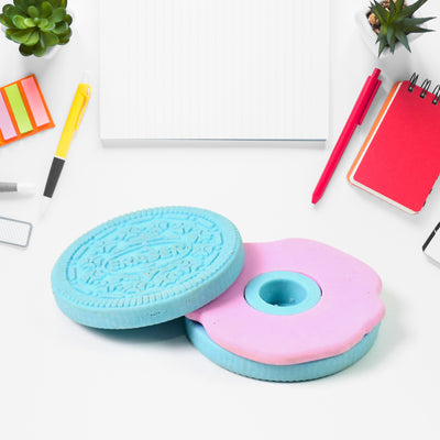 Biscuit Shape Eraser Unique Designs  Patterns (1 Pc) - second image