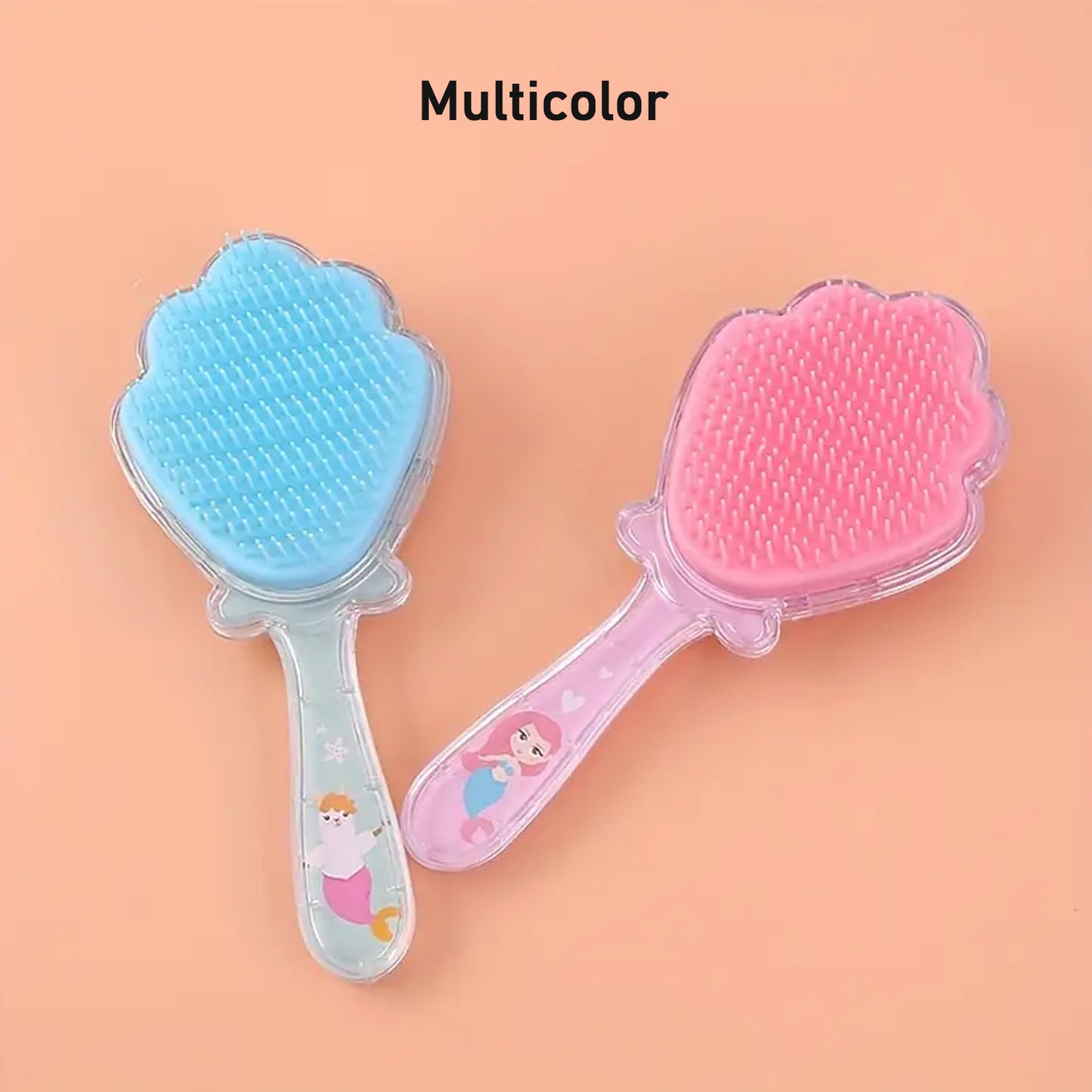 Cartoon Hair Brush Massage Shower Comb Blur Wet Salon (1 Pc ) - LootFaat