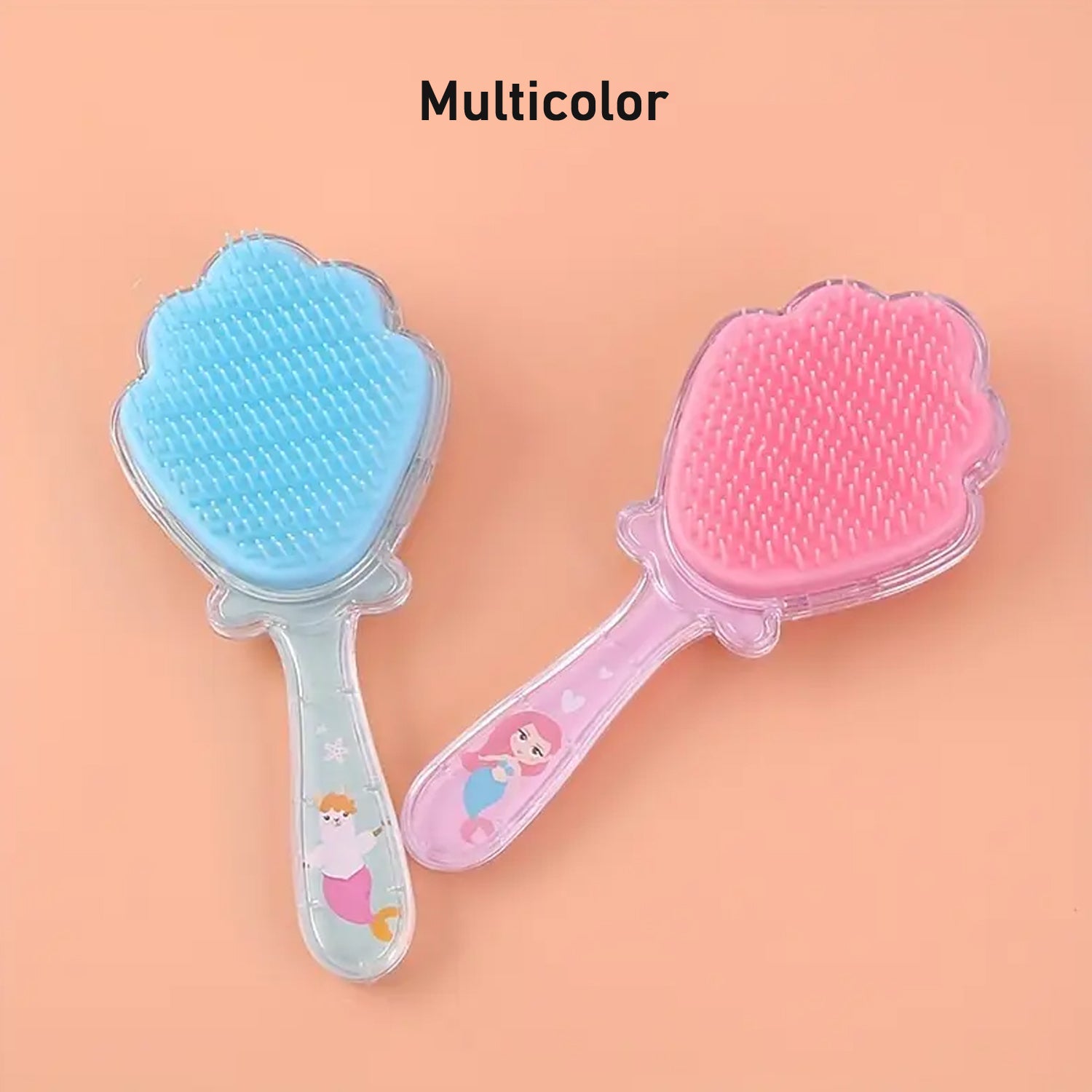 Cartoon Hair Brush Massage Shower Comb Blur Wet Salon (1 Pc ) - LootFaat