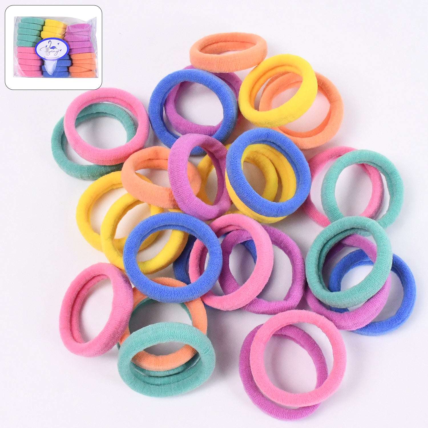 Mini Hair Ties Mini Hairlines Mini Hairbands (30 Pcs Set) - LootFaat