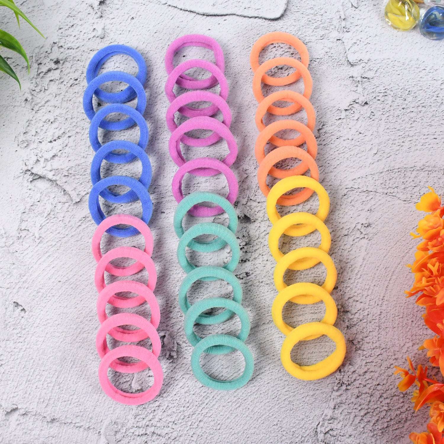 Mini Hair Ties Mini Hairlines Mini Hairbands (30 Pcs Set) - LootFaat