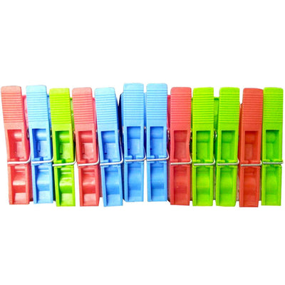 Multipurpose 12 Pcs Cloth Clips (Multicolour) - second image