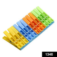 Multipurpose 12 Pcs Cloth Clips (Multicolour) - LootFaat