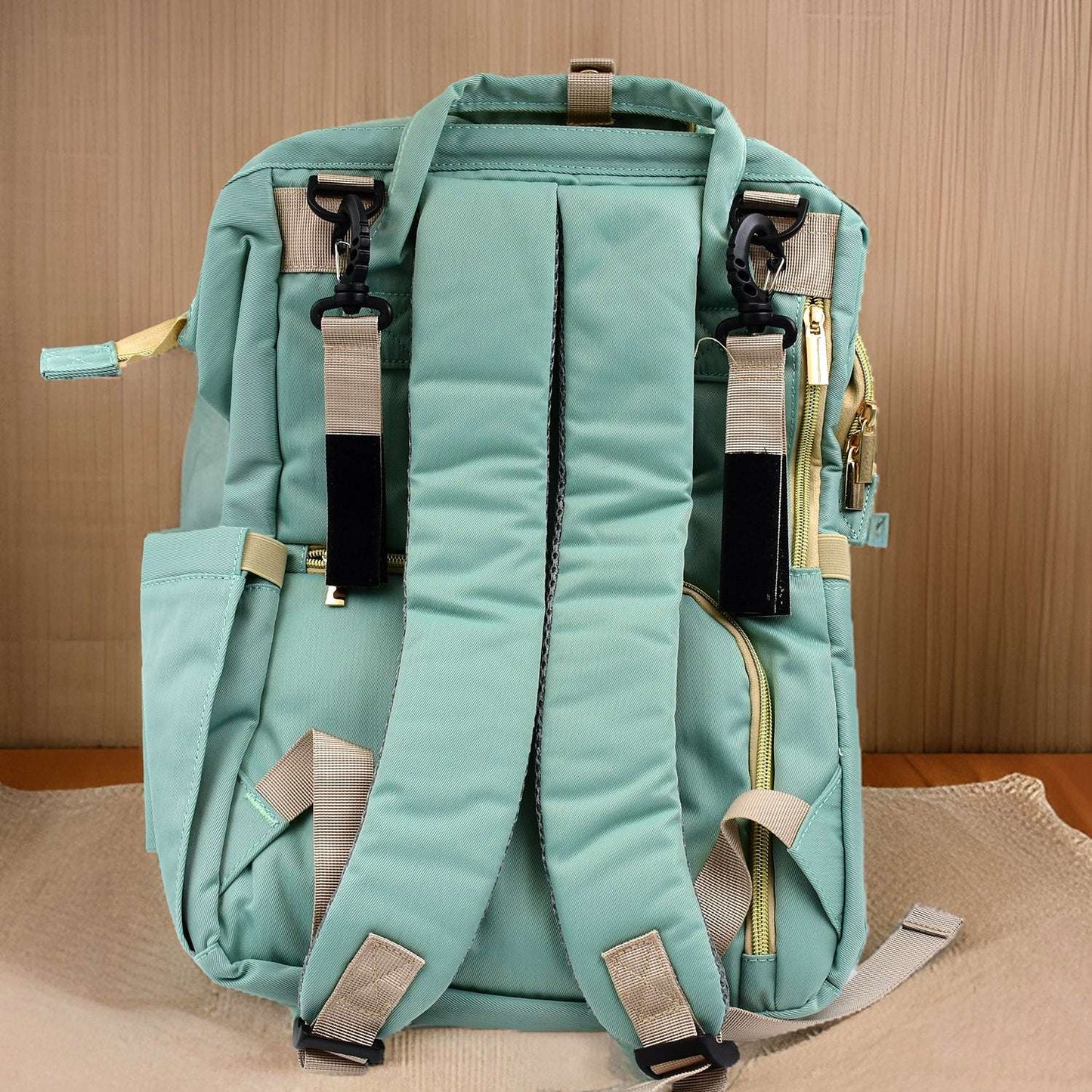 Multipurpose Large Capacity Moms Backpack Diaper Bag (1 Pc  17 Pocket  Big) - LootFaat