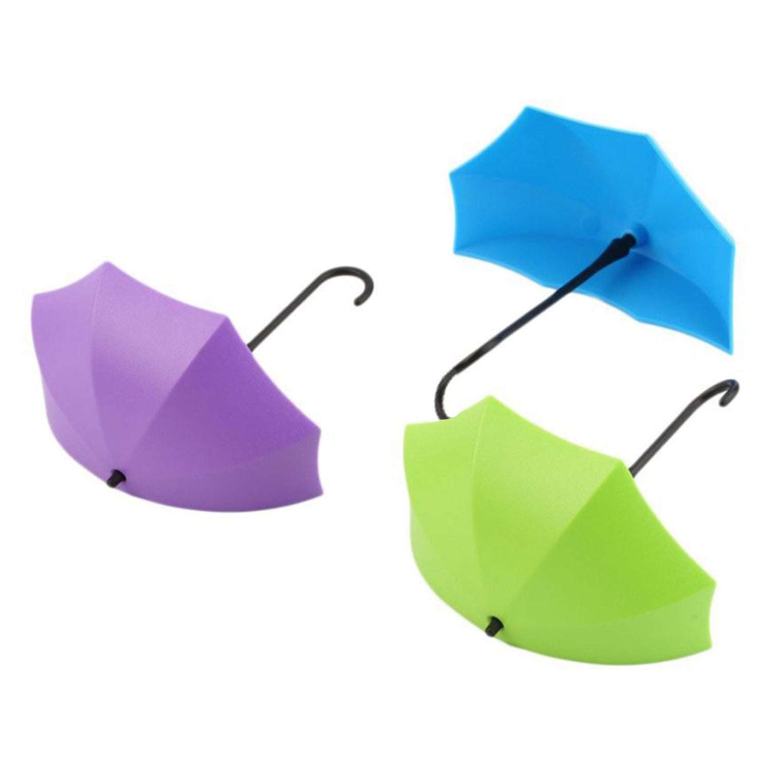 Multipurpose Umbrella Key Hat Holder Wall Hanging Hook Multicolor - LootFaat