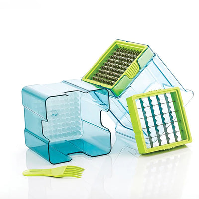 2 In 1 Potato Chipser  Slicer French Fries Maker Finger Chips  Plastic  Two Blades Finger Chips Cutter For Kitchen Accessoryvegetable Fruit Slicer (1 Pc) - second image