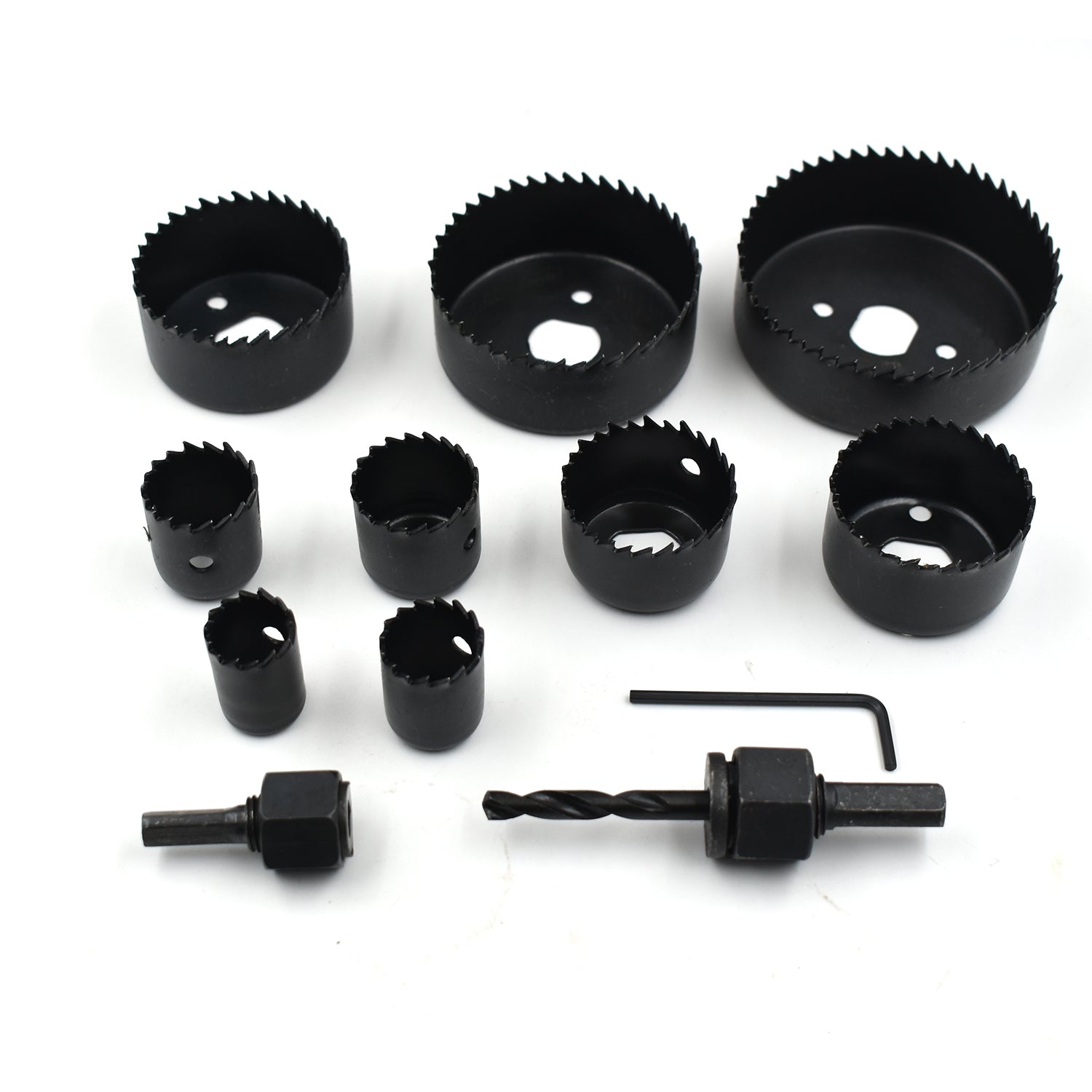 12 Pcs 19-64mm Hole Saw Kit - LootFaat