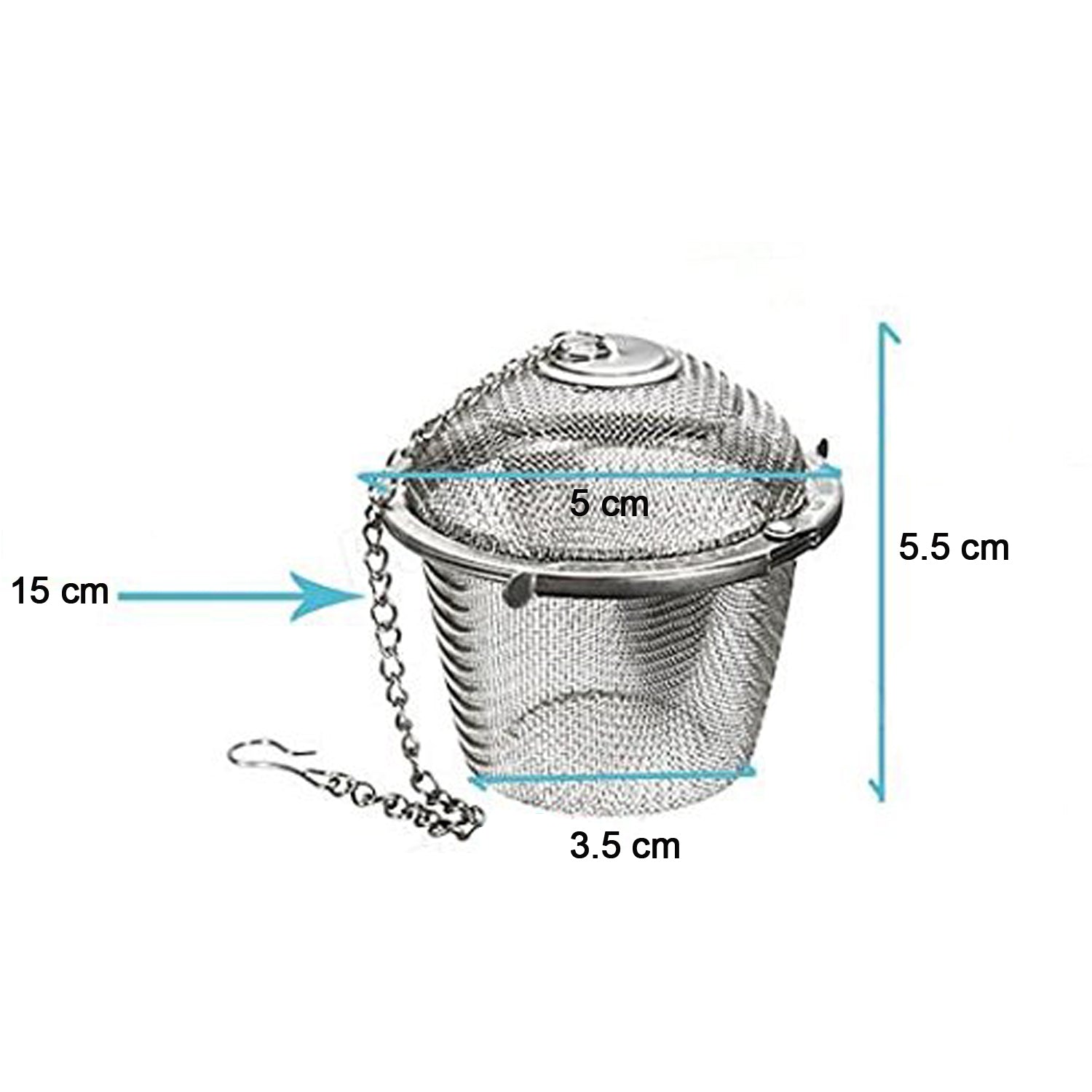 Stainless Steel Spice Tea Filter Herbs Locking Infuser Mesh Ball - LootFaat