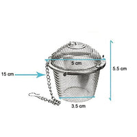 Stainless Steel Spice Tea Filter Herbs Locking Infuser Mesh Ball - LootFaat