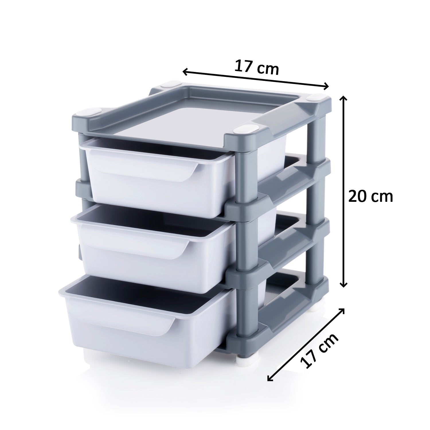 Mini 3 Layer Drawer Used For Storing Makeup Equipments And Kits Used By Womens And Ladies. - LootFaat