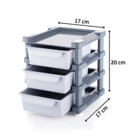 Mini 3 Layer Drawer Used For Storing Makeup Equipments And Kits Used By Womens And Ladies. - LootFaat