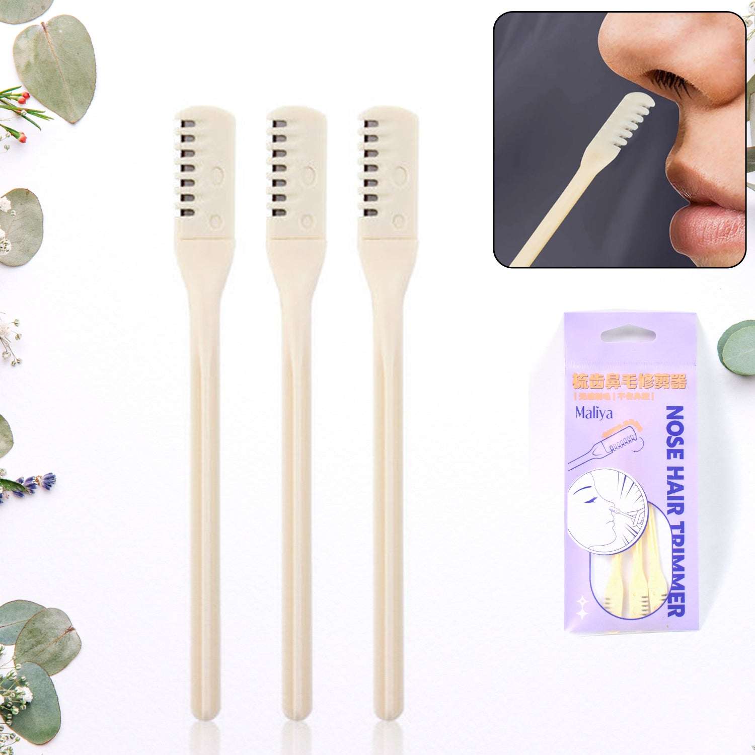 Nose Hair Removal Trimmer Nose Hair Remover Razor Kit Blade (3 Pcs Set) - LootFaat