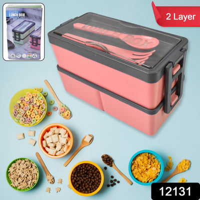 3-Layer Leakproof Lunch Box with 3 Compartments for Office & Kids