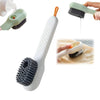 Multifunctional Scrubbing Brush With Liquid  Soap Dispenser Cleaning Brush With Liquid  Soap Dispenser Shoe Brush For Cleaning Cloth Cleaning Brush With Handleliquid Shoe Brush For Shoe Clothes (1 Pc)