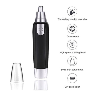 Professional Ear & Nose Hair Trimmer - Heavy Duty Steel Clipper