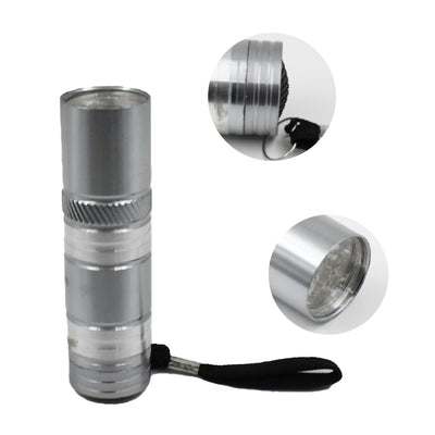 Portable Mini Torch  Flashlight 9 Led Powerful High Lumens Pen Light Easy To Carry Portable Pocket Compact Torch For Emergency 3 Battery Operated (Battery Not Included  1 Pc) - second image
